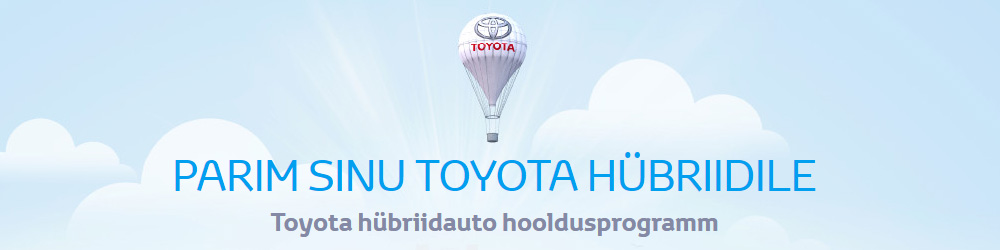 Toyota hübriidauto hooldusprogramm