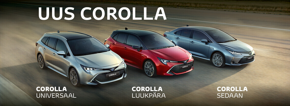 Uue Corolla kampaaniapakkumine Uue Corolla kampaaniapakkumine
