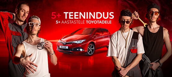 5+ aastastele Toyotadele 5+ teenindus ja parimad hinnad