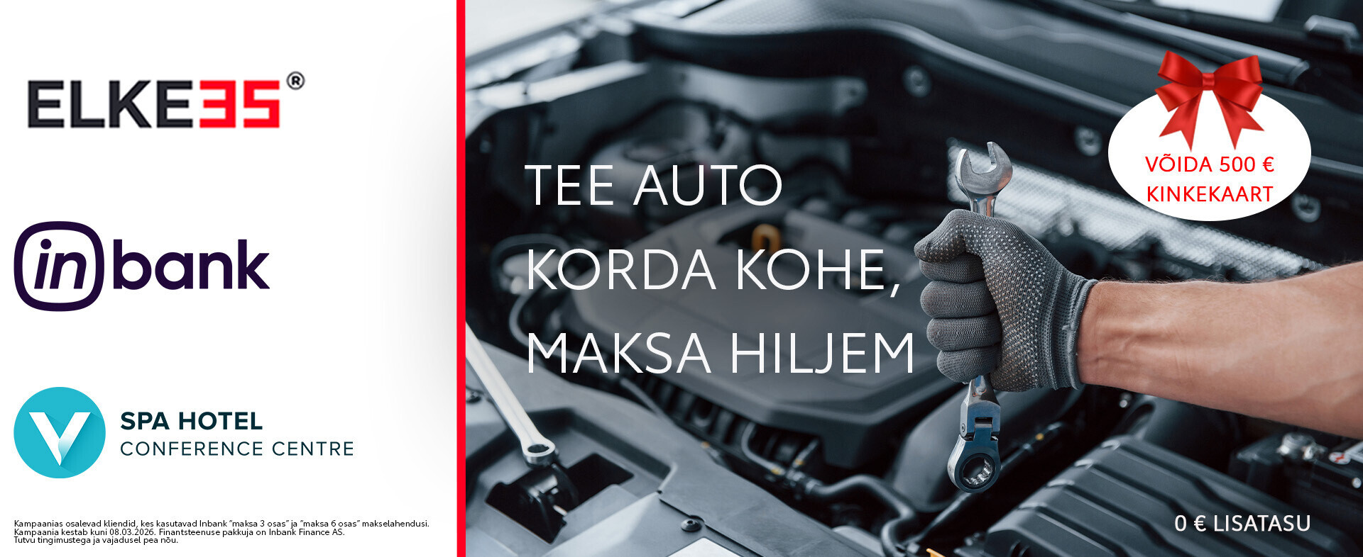 Tee auto korda kohe, maksa hiljem