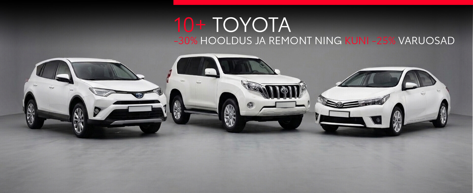 10+ vanuses Toyota teeninduse erihinnad mitmetes Elke esindustes
