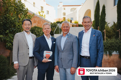 Toyota tunnustas Euroopa parimaid edasimüüjaid Ichiban auhindadega – Eesti parim Toyota esindus 2026. aastal on Elke Mustamäe Toyota tunnustas Euroopa parimaid edasimüüjaid Ichiban auhindadega – Eesti parim Toyota esindus 2026. aastal on Elke Mustamäe