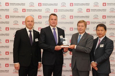 Väärtustades kõrgetasemelist klienditeenindust, tunnustab Toyota parimaid edasimüüjaid Euroopa kliendirahulolu auhinnaga