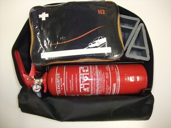 Пакет безопасности с огнетушителем 1 кг