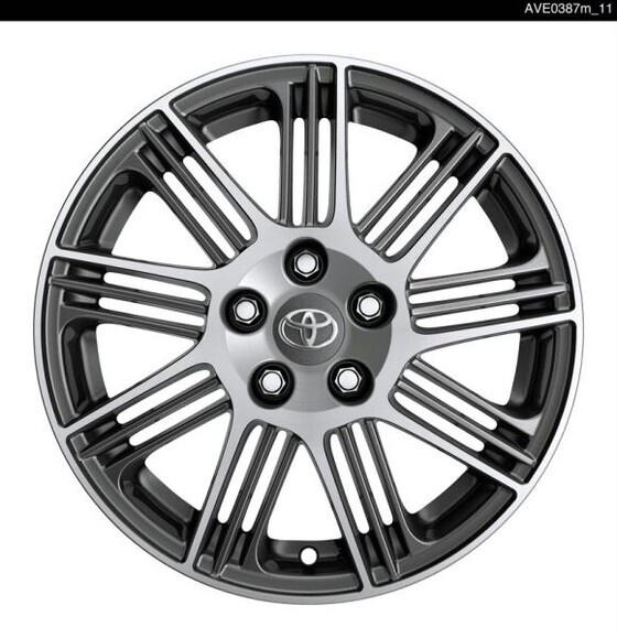 Valuveljed 18" Toyota Pitlane II tume freesitud kodaraga. Rehvirõhuanduritega