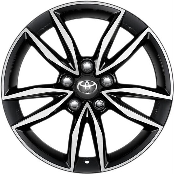 Valuveljed Toyota 17" must, freesitud kodaraga, rehvirõhuanduritega.