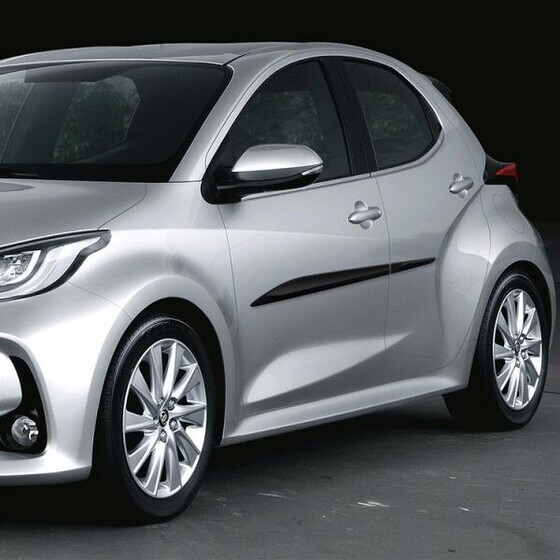 Küljeliistud, must plastik. Soovikorral lisa tasu eest üle värvitav