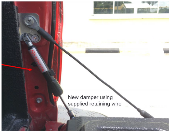 Tagaluugi amordid, Toyota. Ei sobi koos luugi tihenditega.