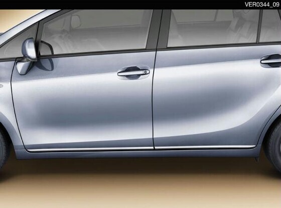 Хромированные рейки на нижний край дверей