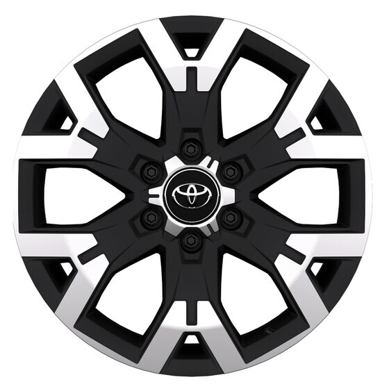 Valuveljed Toyota 20". Must lihvitud kodaraga