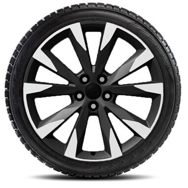 Talverattad, 235/50R20 Goodyear UltraGrip Arctic2 naastrehv, PW457-42008-MB must ja lihvitud valuvelg, ei sobi GRS