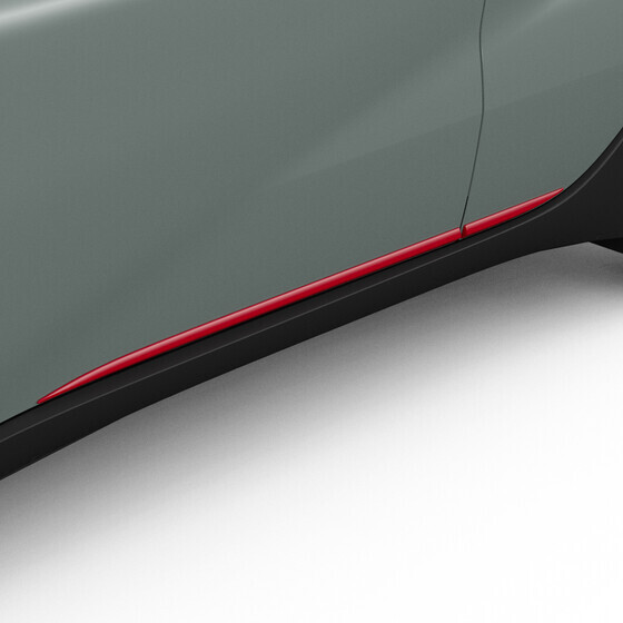 Alumised küljeliistud, punane