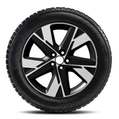 Talverattad, 175/65R17 Nokian Hakkapeliitta R5 lamellrehv, PW457-0H018-MB must ja lihvitud valuvelg