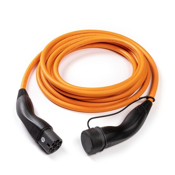 Laadimiskaabel, Mode 3 Type 2, spiraalne, 5m