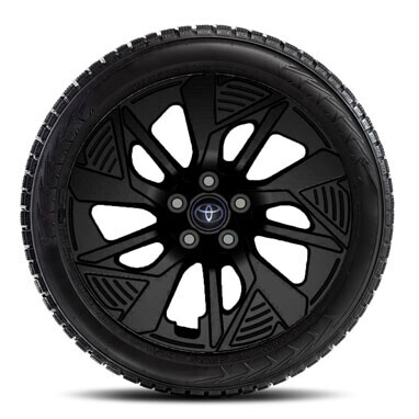 Talverattad, 235/60R18 Goodyear UltraGrip Ice3 lamellrehv, PW457-42009-YB matt must valuvelg