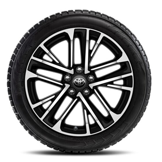 Talverattad, 235/45R18 Goodyear UltraGrip Arctic 2 naastrehv, PW457-33002-MB must ja lihvitud valuvelg
