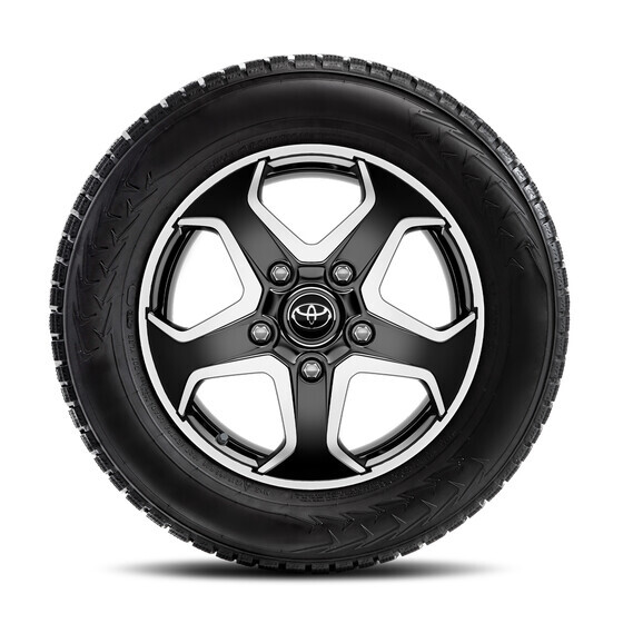 Talverattad, 215/75R16C Nokian Hakkapeliitta naastrehv, PZ4L0-H0673-MB must ja harjatud valuvelg 5/130